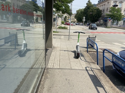 E-Scooter Wiener Straße 48 bei Züko 130821